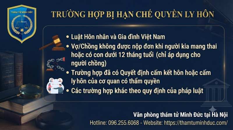 trường hợp bị hạn chế ly hôn