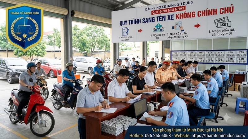 Định danh biển số xe 13 xe không chính chủ sang tên thế nào